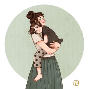 Tirage signé "Charlotte et Ninon"